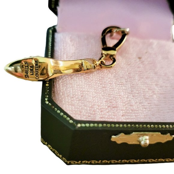 JUICY COUTURE Charm Boudoir Slide YJRU0435 Blue Enamel High Heel Shoe - NIB, NWT - Picture 5 of 8